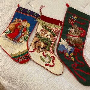 Needlepoint Christmas Stockings